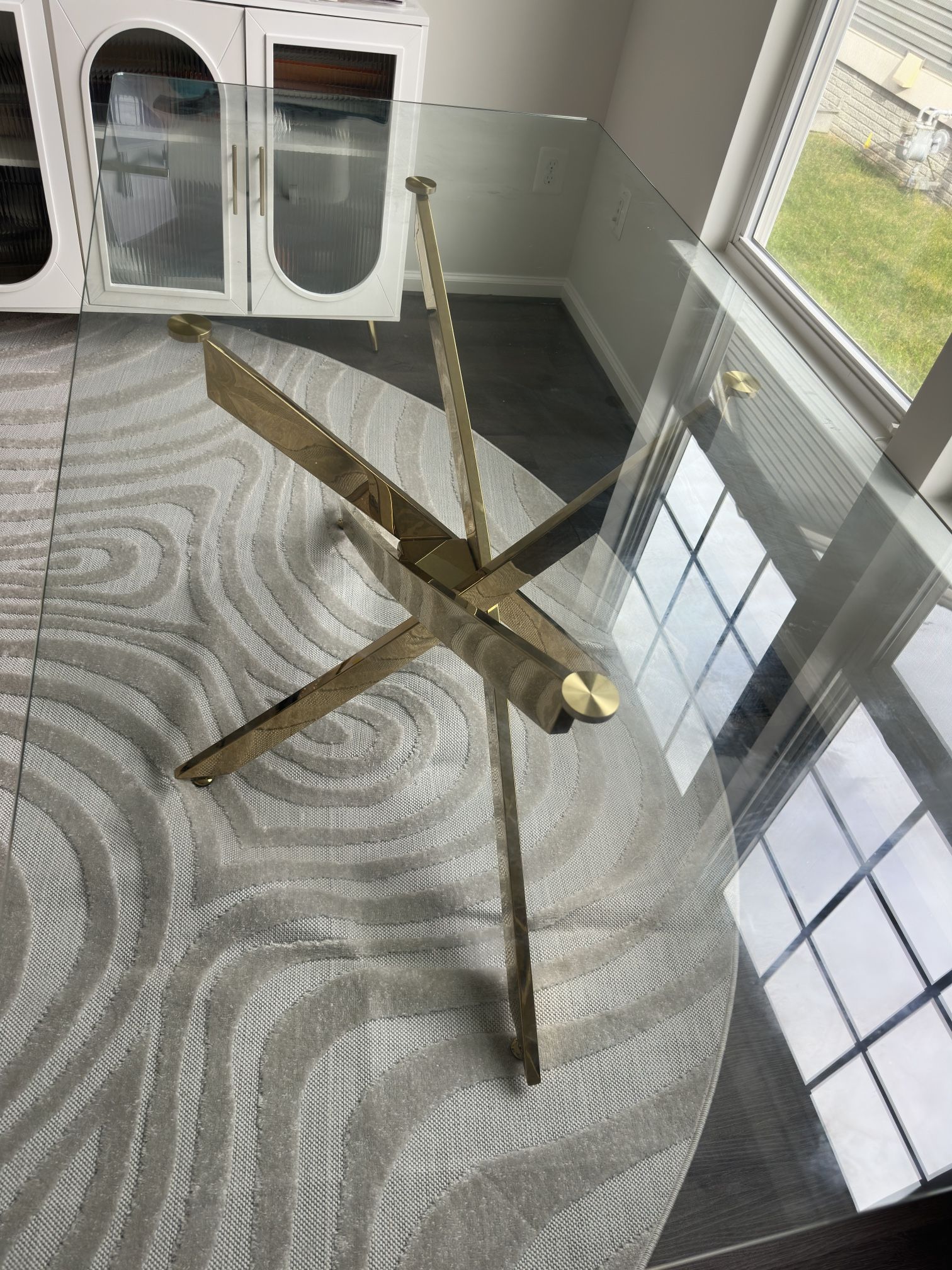 New Glass Dining Table