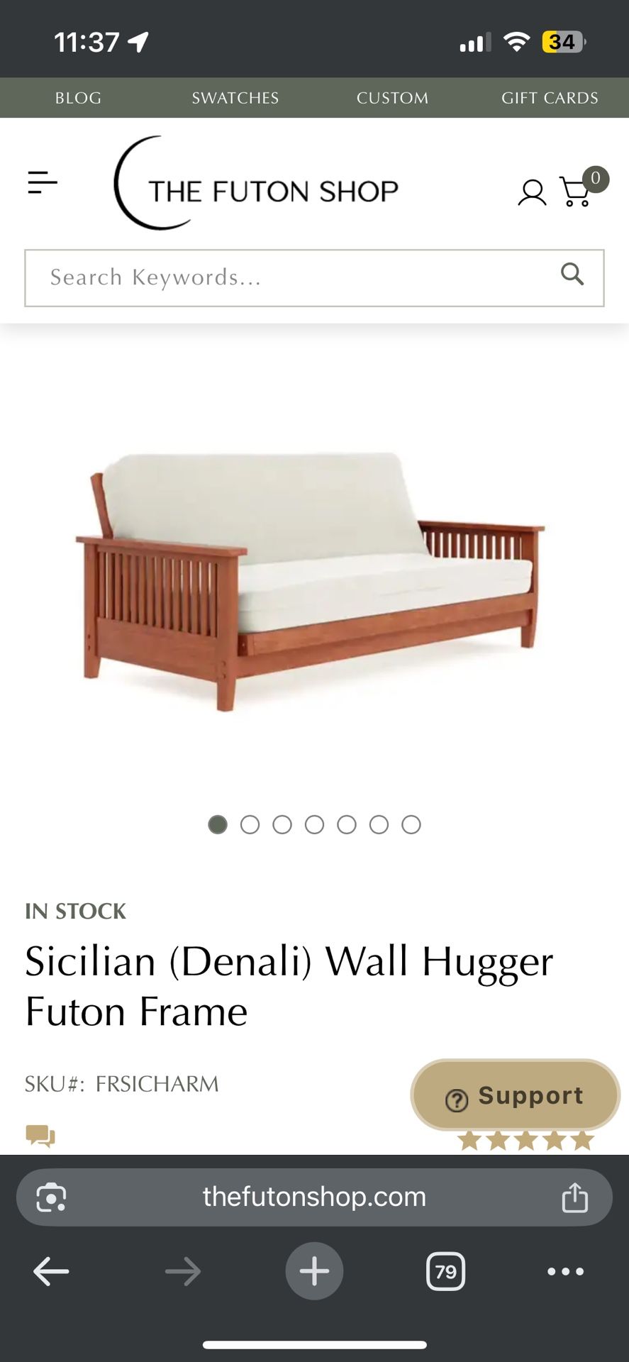 Wall Hugger Denali Futon