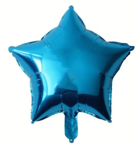 Star Foil Balloons. Blue Balloons. Globos De Estrella 18 Inch Balloon. Azul  