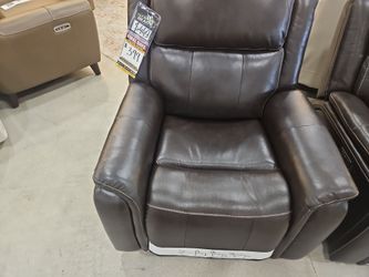 BRESON GENUINE LEATHER POWER RECLINER