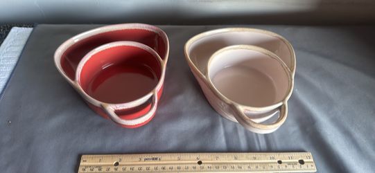 2 piece stoneware soup and sandwiches bowl set