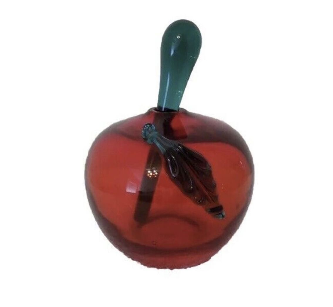 Vintage apple perfume bottle