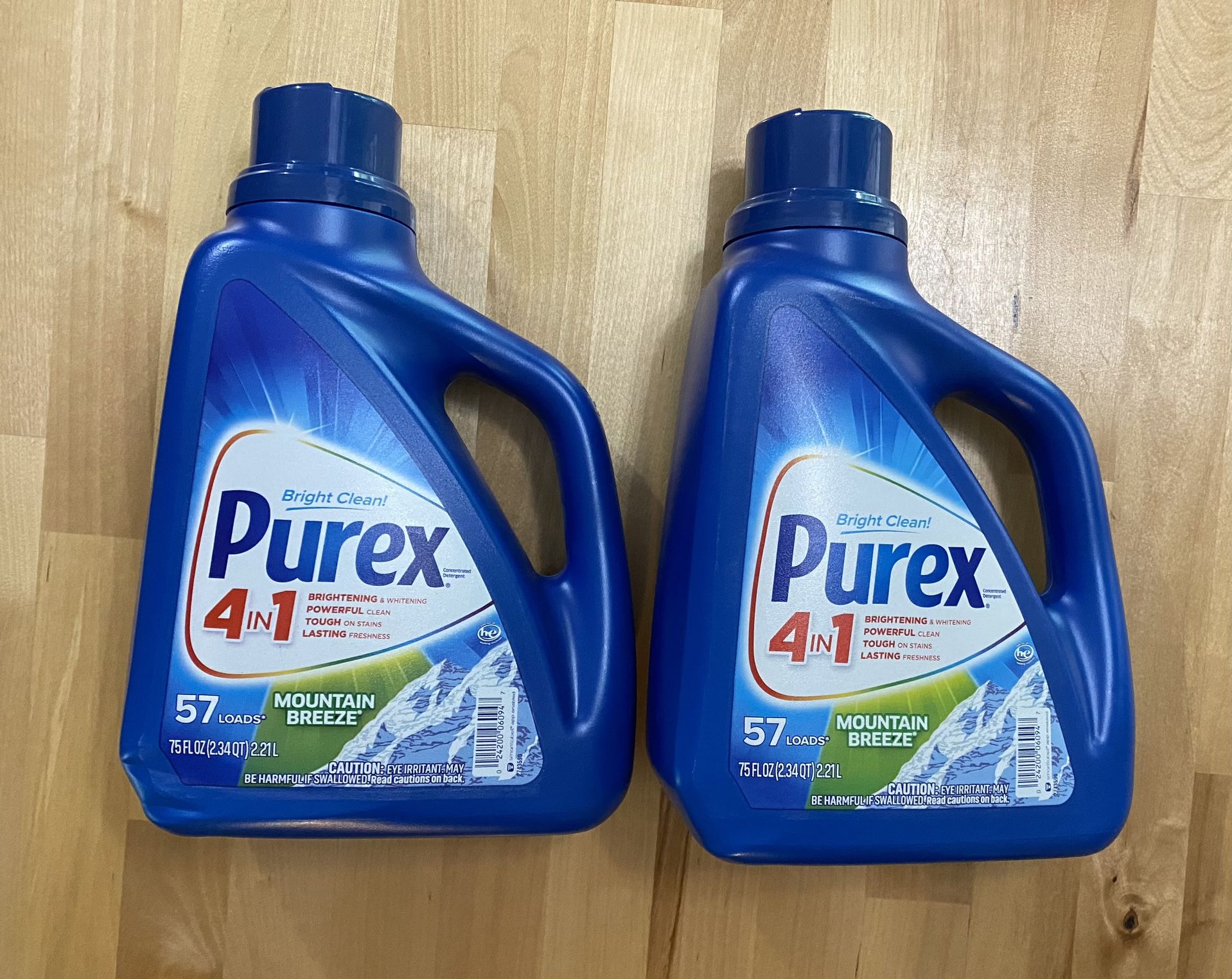 Purex laundry detergent - large 57 load bottles