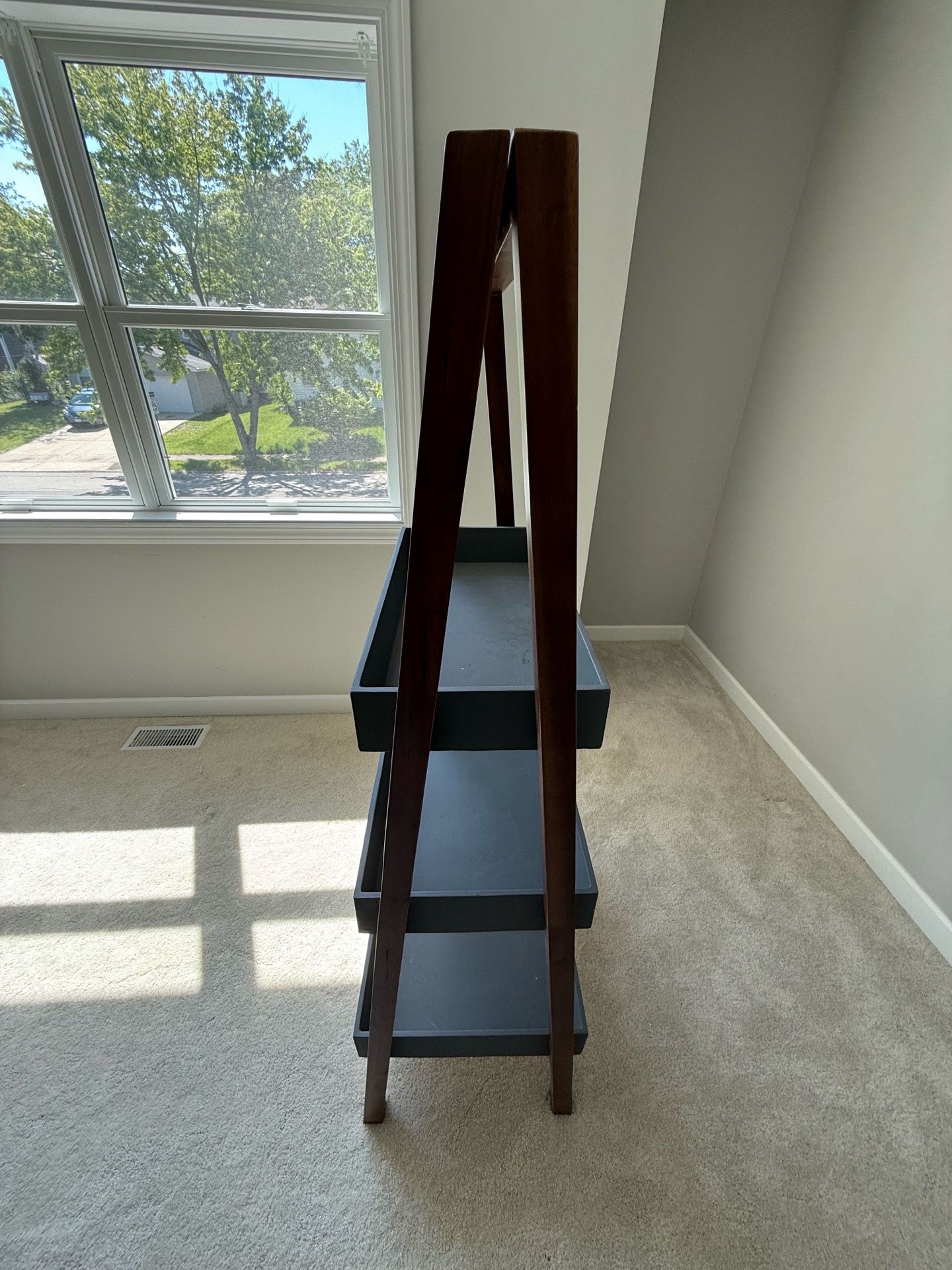 Pottery Barn plant stand - concrete and wood (gently used)