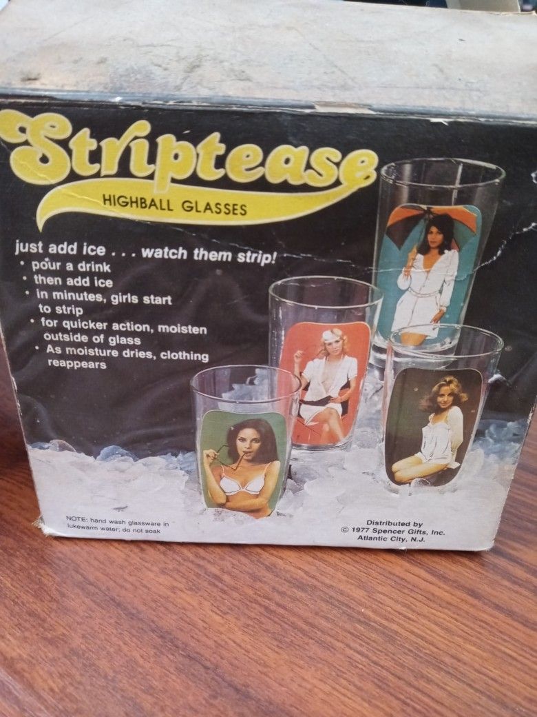 Striptease Highball Glasses