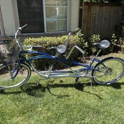 Schwinn Tango Deluxe Tandem Bike Blue - Great condition
