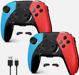 Acegamer 2 Pack Wireless Controller for Nintendo Switch/Lite/Oled, Hall Effect