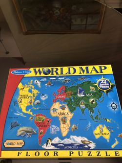 World Map Floor Puzzle