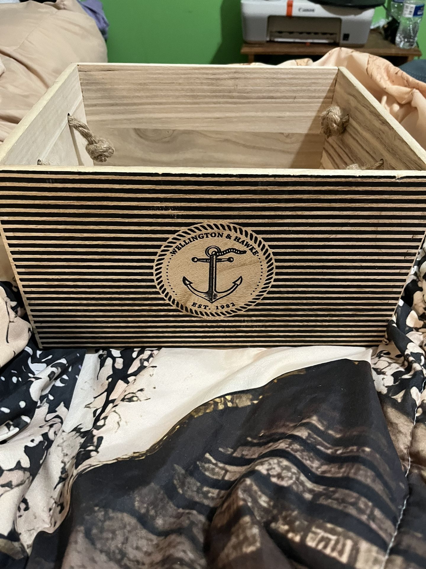 2 Wooden Pics N Wooden Crate