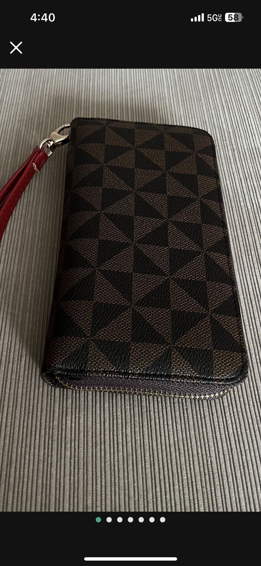 It’s A Beautiful Wallet It’s Brand New Never Been Used The Color Is Black And Brown
