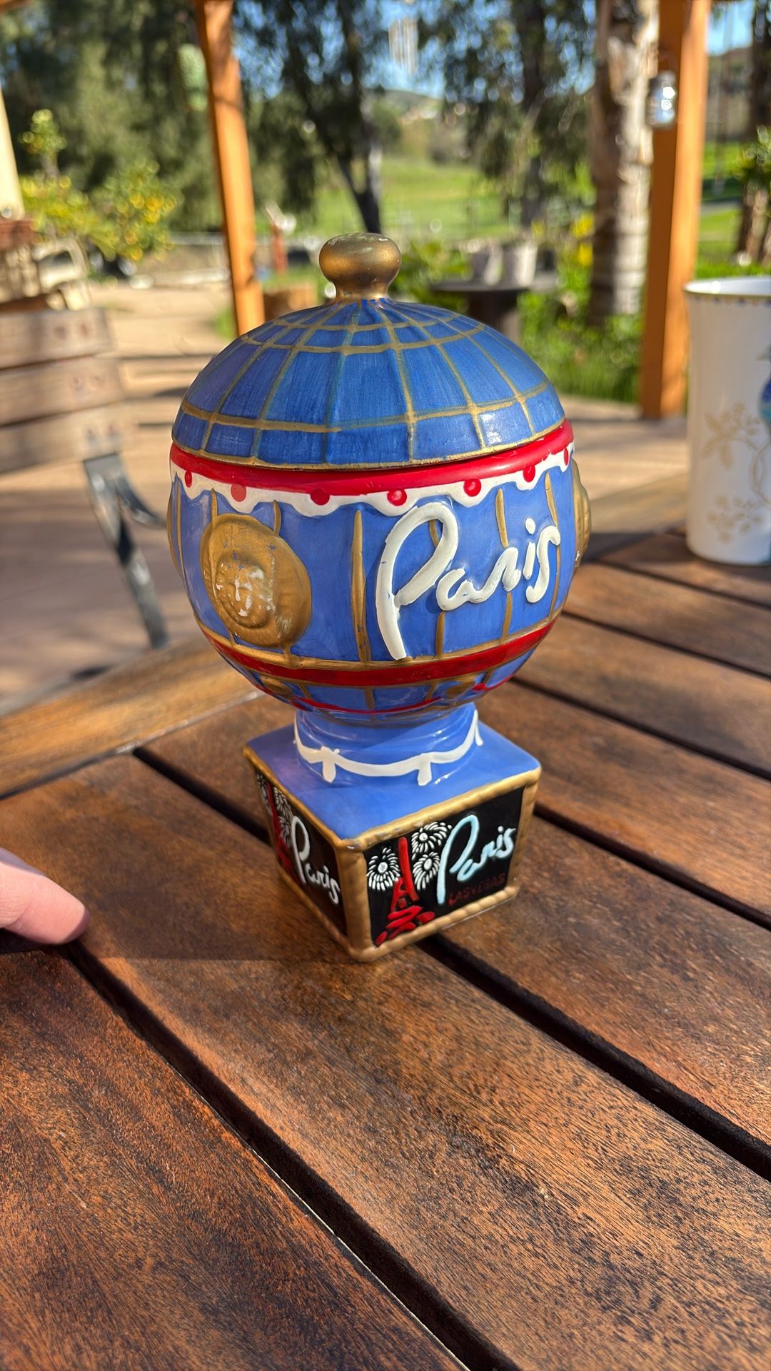 Las Vegas Paris Casino Porcelain Drink Container