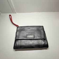 FOSSIL Black Leather Bifold Wallet 