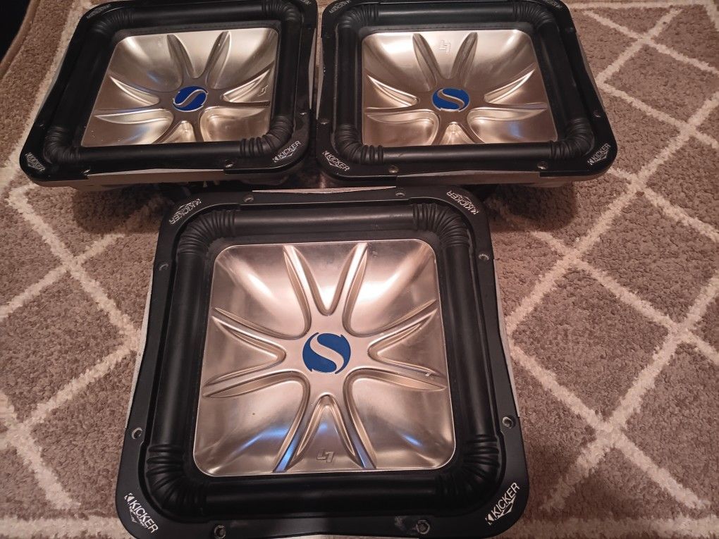3 SUBWOOFERS KICKER L7 12"
