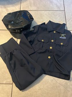 boys police officer costume size 4-6