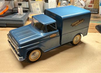 1959 Tonka Vintage Pressed Steel Blue Service Truck USA No Ladder Ford