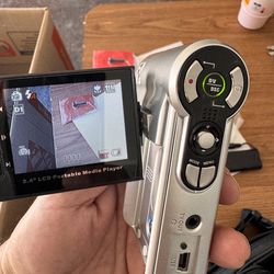 Had held video camera retro