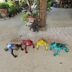Metal Horned Lizards Decoration. $40 Each (Yard Art) Clay Pots, Planters,Plants, Pottery