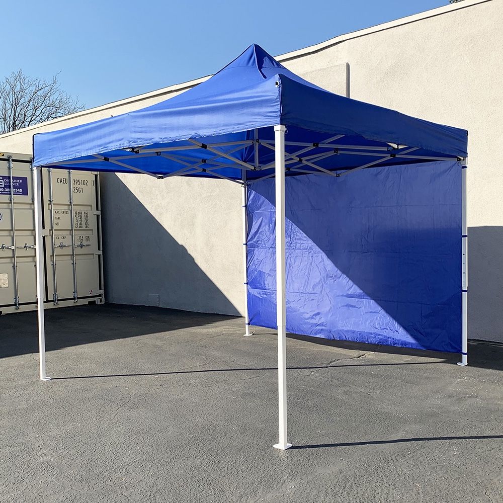 New in box $110 Heavy Duty Canopy 10x10 FT with (1) Sidewall, Ez