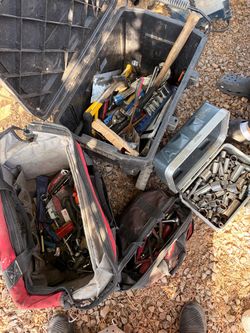 Boxes full or tools
