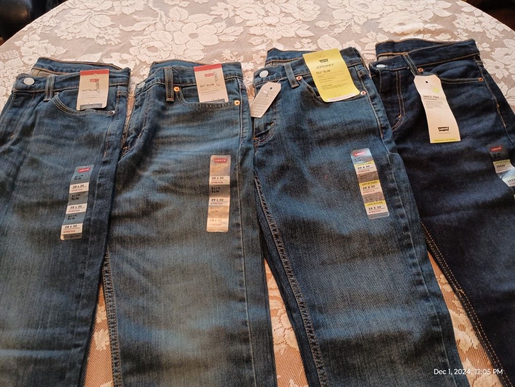 Brand New Levis With Tags, Size 29 X 30, 28 X 30,