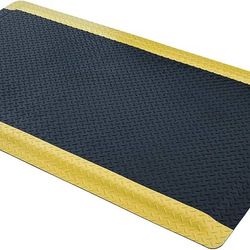 3' x 5' ESD Anti-Fatigue Conductive Mat, Durable Heavy Duty Diamond Plate, Soft Sponge Ergonomic Mat, Non Slip Waterproof Floor Mats for Commercial&In