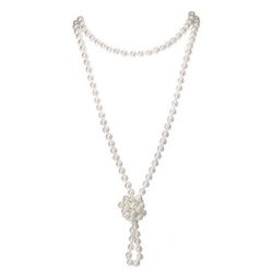 New Elegant Faux Pearl Costume Necklace