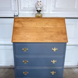 Vintage Small Wooden Secretary Desk 