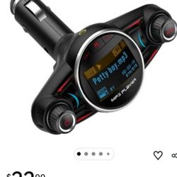 Bluetooth FM Transmitter for Car, Wireless Bluetooth 4.0 Radio Adapter Car Kit 3 Modes Music Play with Handsfree Calling 2 USB Ports LED Display Suppo