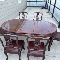 Mesa De Madera  Y 6 Sillas 🪑 