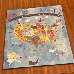 Kids Canvas USA Wall Art/Room Decor