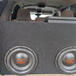 DC Audio Level 4 Subwoofers 12's With DC Audio 2k Amp