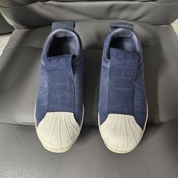 Adidas - Shell Toes - Women Size 7 - Blue Navy