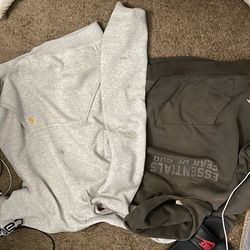 Essential Hoodie X Carhartt Hoodie both medium