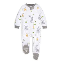 Burt’s Bees Baby Organic Footie Pajamas – 0–3M “Bunny Trail” – New