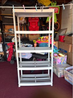 Plastic storage racks