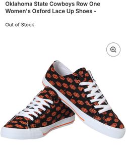Oklahoma State University Oxford lace up shoes