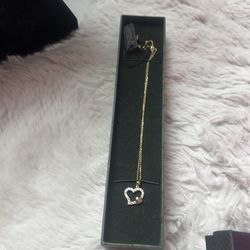 14 kt yellow Italian gold  and  heart pendant