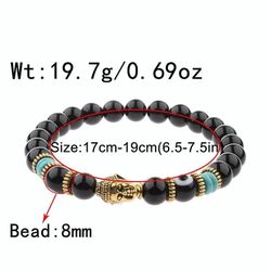 Buddha Bracelet Natural Stone Healing Jewelry Gift