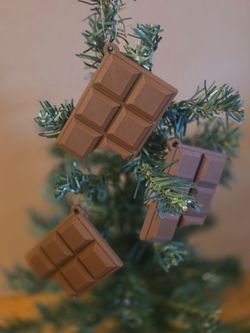 Chocolate Bar Fall/Halloween Ornaments Set of 3 3D Printed