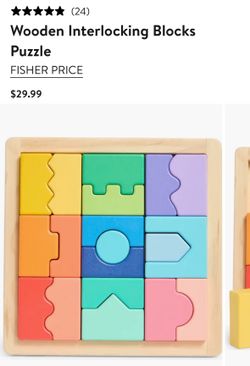 Fisher price interlocking wood blocks