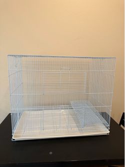 White chinchilla cage