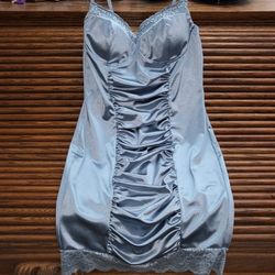 Babydoll Stain Rushed Dress -VELORELLA