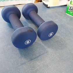 5lb Dumbell Weights.  Marcy Brand