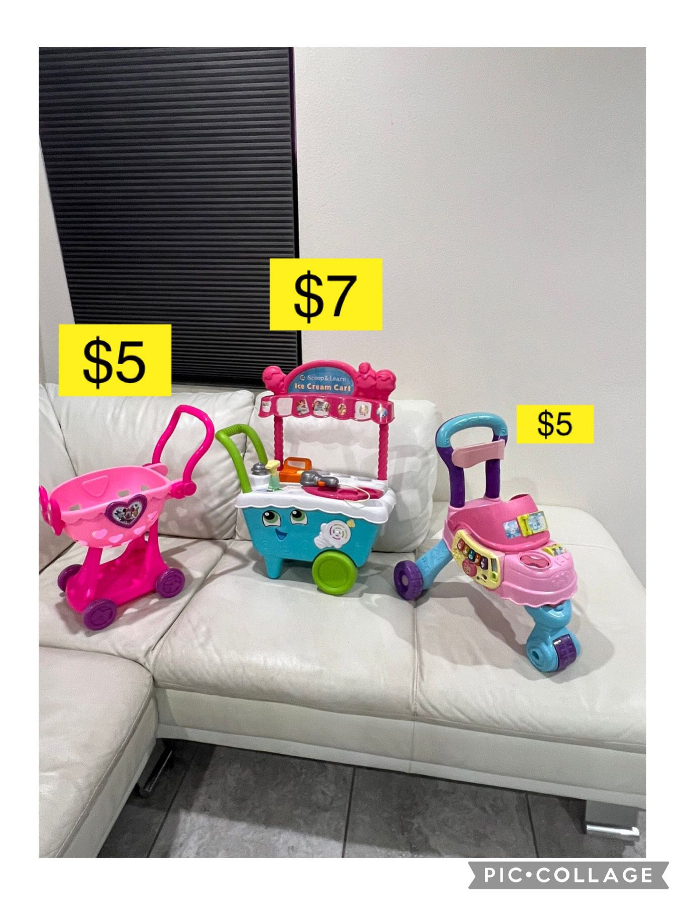 Kids toys shopping cart $5 Each / Juguetes Niña $5 Cada Uno