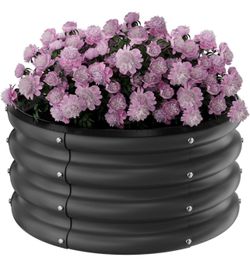 Round Galvanized Raised Garden Bed B(71)