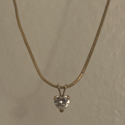 Heart Shaped Zirconia Necklace
