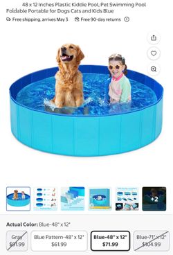 Brand New 48 X 12" Swimming Pool for Kids and Pets