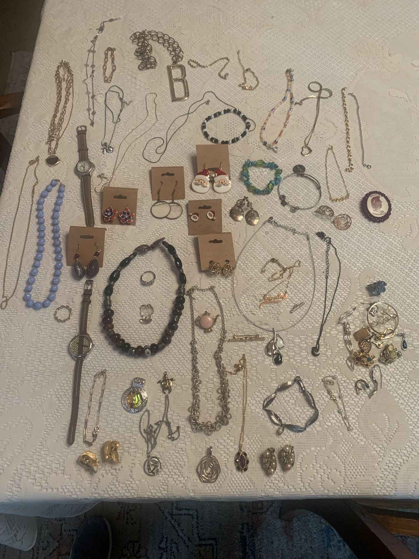 Large lot of vintage and modern jewelry