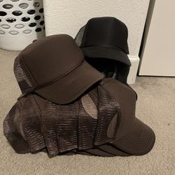 Blank Trucker Hats (Black & Brown)