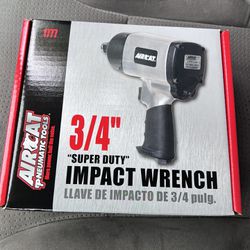 AirCat Pneumatic Tools 1777: 3/4-Inch Impact Wrench with Refined Design Twin Hammer 1,600 ft-lbs BRAND NEW